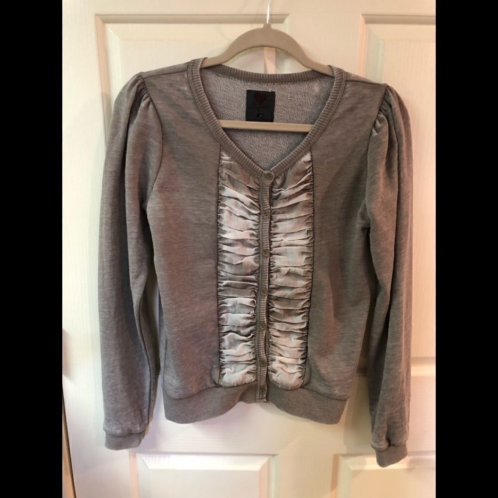 4 Anguka distressed sweatshirt cardigan
